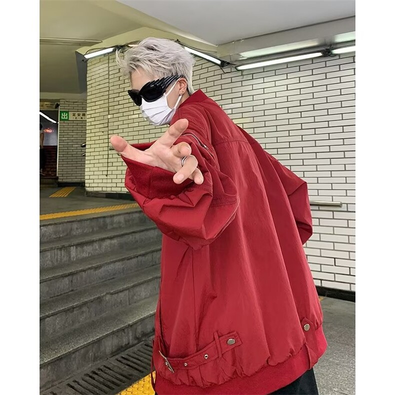美式复古高街设计感棒球服男秋季Z659P68,男装夹克,星座1116-2