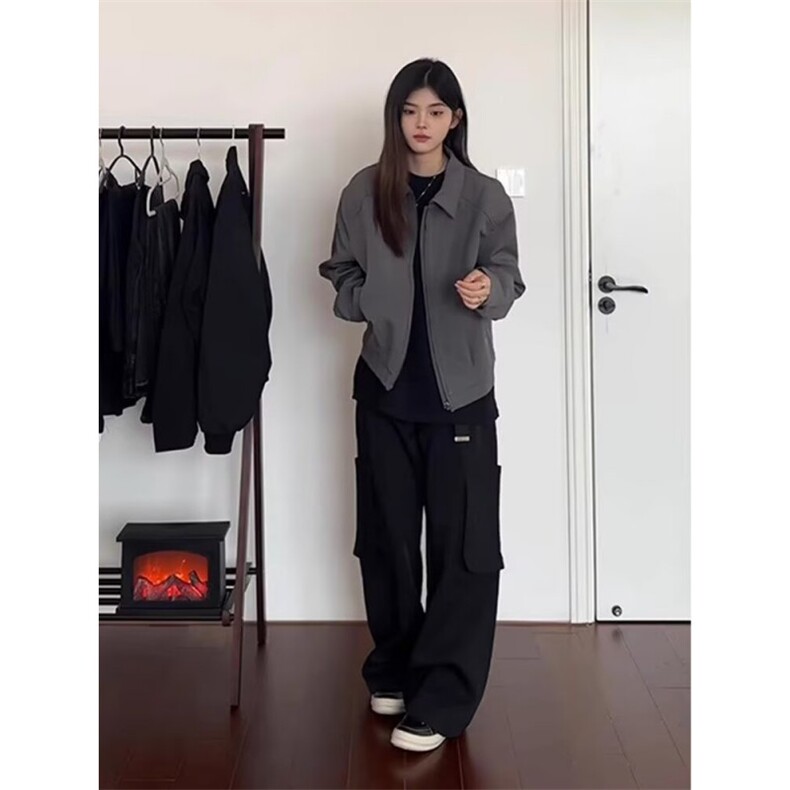 【有货】美式cleanfit垫肩外套男潮高级感痞帅行政夹克L4233-p65,男装夹克,星座1008