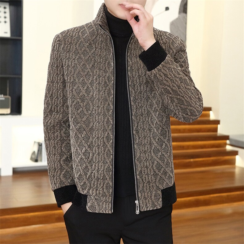 秋冬新款男士立领商务休闲毛呢大衣短款夹克外套上衣D25P145控238，男装毛呢大衣，电商B226