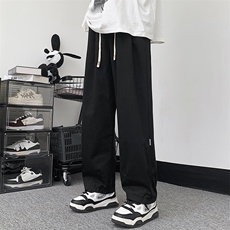 休闲裤男秋季新款港风宽松美式大码长裤WK030-P42，男装休闲裤，星座214-3