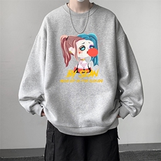 S6298-P28秋季圆领卫衣男大码韩版宽松长袖外套，男装卫衣，电商A040