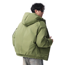 棉服男冬季新款港风宽松连帽棉衣MF9006-P90，男装棉衣，星座214-3