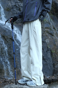 加绒加厚户外拉链速干登山防泼水冲锋裤 YK311-特P常规45 加绒50图片