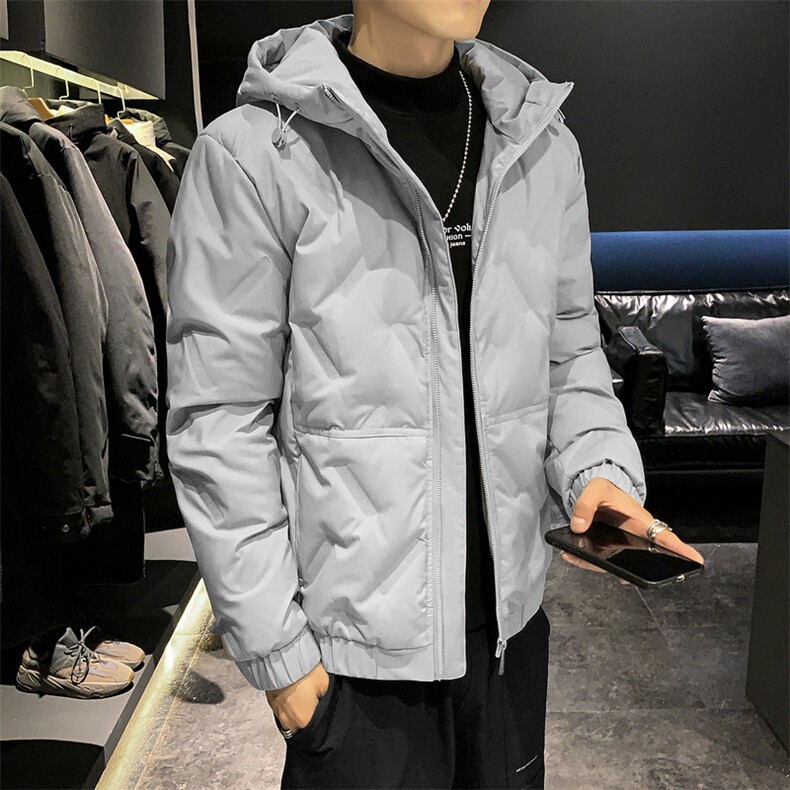 短款羽绒服2019新品冬季潮流连帽男青年外套DS575T,男装羽绒服,电商A102