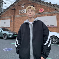 特p80控138抖控148绗棉三条杠棉服外套情侣格子棉衣面包服男MY247，男装棉衣，电商B370