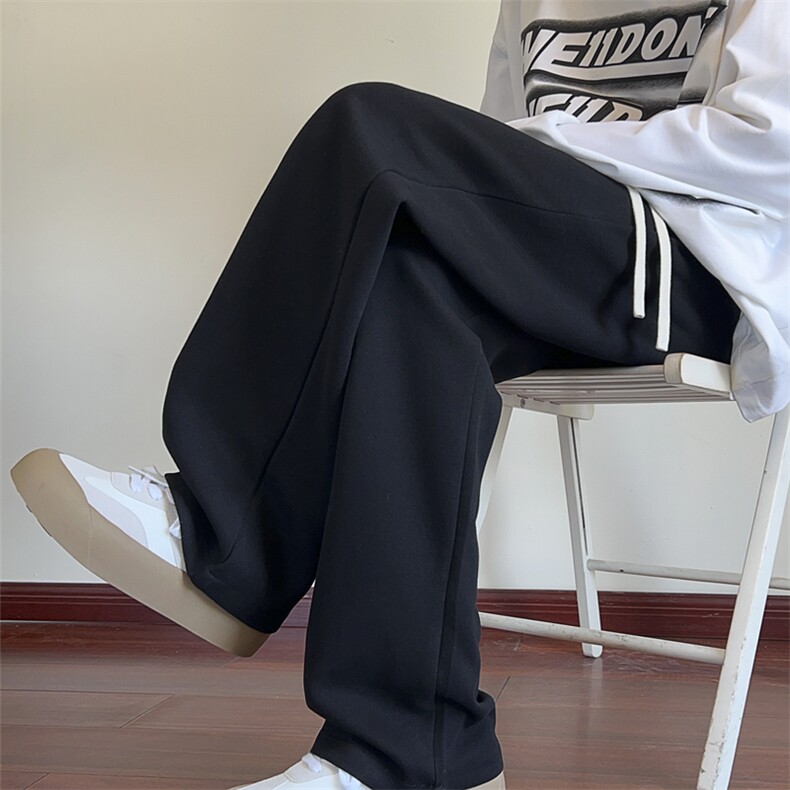 秋季新款休闲裤男宽松运动裤纯色拖地卫裤K7783-P35控58,男装休闲裤,星座209-2
