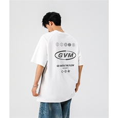 领口拉链拼接设计大码M-5XL印花短袖T恤男：100%棉DX78024P50控78，男装T恤，星座227-7