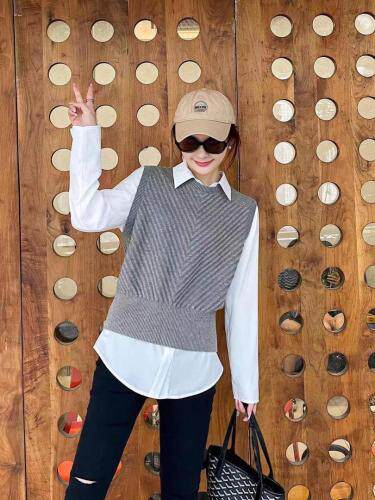 衬衫两件套，女装衬衫，田间晨露