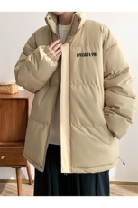 棉衣男冬季新款港风宽松立领羽绒棉面包服学生棉服MF600-P58(现货，男装棉衣，星座214-3