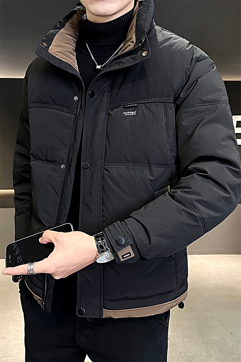 B3536606P165黑2024年冬季新款男士羽绒服立领羽绒店主男控248,男装羽绒服,电商B353