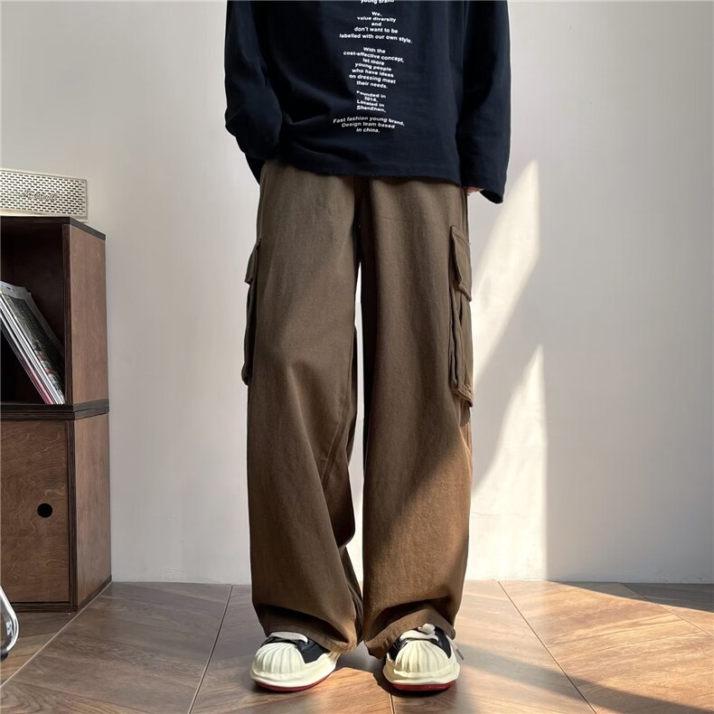 高街美式炸街工装裤男日系潮牌机能风休闲裤RK25P38图片