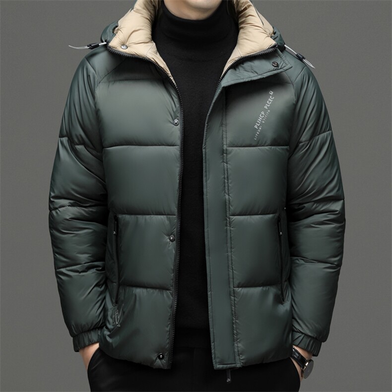 BJM15307钱塘2020-2冬季厚款商务休闲连帽中年男士棉衣P97,男装棉衣,钱塘207-2