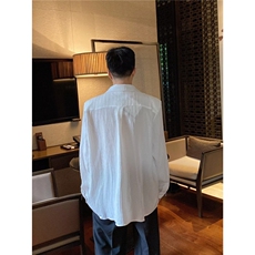 韩版高级感棉麻感衬衫男士长袖春夏季薄款休闲宽松亚麻衬衣外套潮，男装衬衫，星座506A
