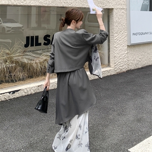 2025年秋季新款西装网纱女通勤套装洋气25-35周岁图片