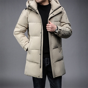 B2302冬季新款男装羽绒服连帽中长款主推大货性价比高长期款图片