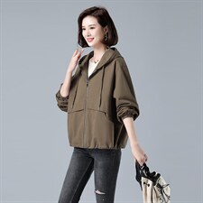 733款加厚款风衣外套简约休闲常规2022年秋季，女装风衣，秋牧寒烟