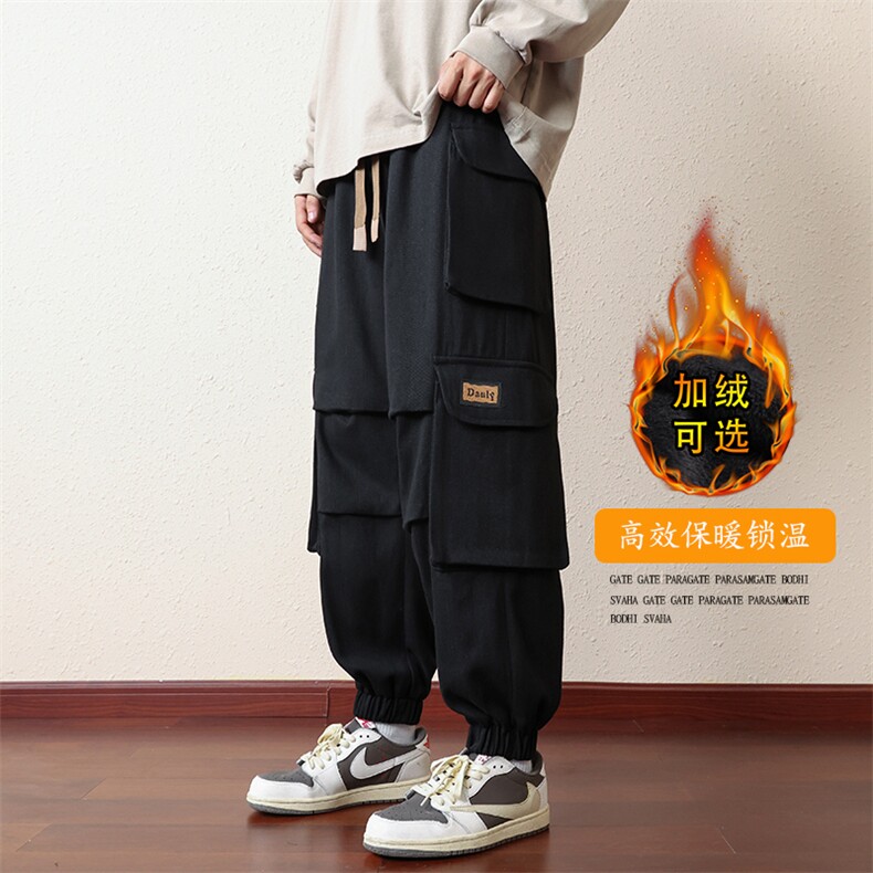 M-8XL 棉 冬季大码束脚工装潮流休裤 109-K313加绒-P70图片