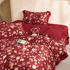新款100S棉数码印花四件套-黎思黎思，床品套件，一起卖家纺