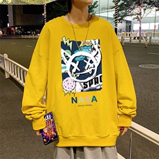 S6275-P28秋季圆领卫衣男大码韩版宽松长袖外套，男装卫衣，电商A040