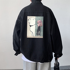 牛仔夹克男大码牛仔外套男茄克NJ77365-P60，男装夹克，电商A040
