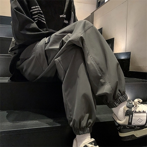 24春款港风工装休闲裤束脚裤男KP213 P55图片
