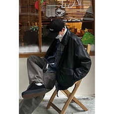 网图现货加厚加棉皮衣飞行员外套1209-1-JK19-P90主推可谈，男装皮衣，星座1209-1
