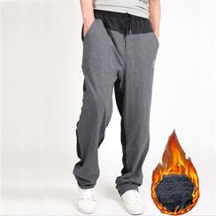 新款加绒加厚加肥加大男士运动裤休闲裤阔腿裤M-8XL9996-1款P75，男装休闲裤，星座802