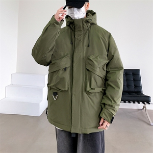 冬季保暖户外冲锋衣复古工装连帽棉衣MY9303-P130图片