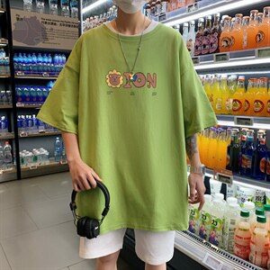 短袖男夏宽松纯棉T恤男百搭港风韩版情侣中性日系潮DT0253 P20图片