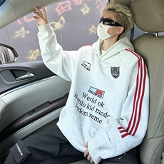 E22P50春秋男女同款新款卫衣男生套头衫时尚宽松打底衫，男装T恤，星座512-6