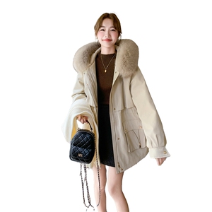 现货主推派克服24新仿真毛领内胆毛毛厚1C086-617-P195-K278图片