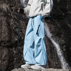 26新款山系户外褶皱拉链设计三防冲锋裤B315-K26006-特p35控68，男装休闲裤，电商B315