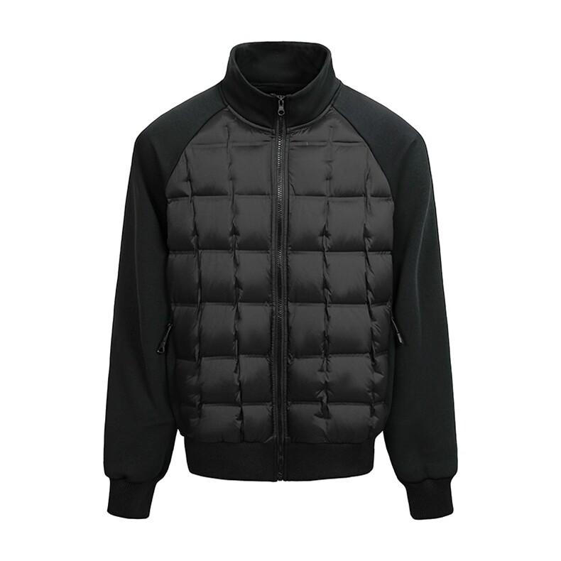 冬季开衫棒球领拼接轻薄保暖羽绒服90白鸭绒 XZ309 Y95656  P125图片