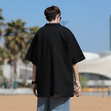 翻领短袖T恤男简约百搭休闲打底五分袖POLO衫F912P28，男装Polo衫，星座1116-2