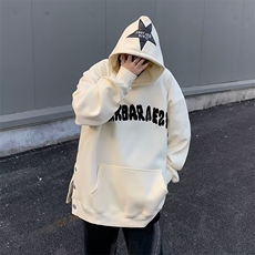 春季青少年套头潮流常规休闲宽松型美式潮牌连帽卫衣男，男装卫衣，星座716-2