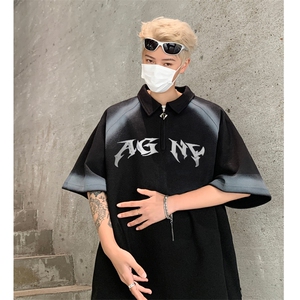 polo衫短袖t恤男 夏季宽松休闲半拉链体恤衫 XZ514-2-202482-P63图片
