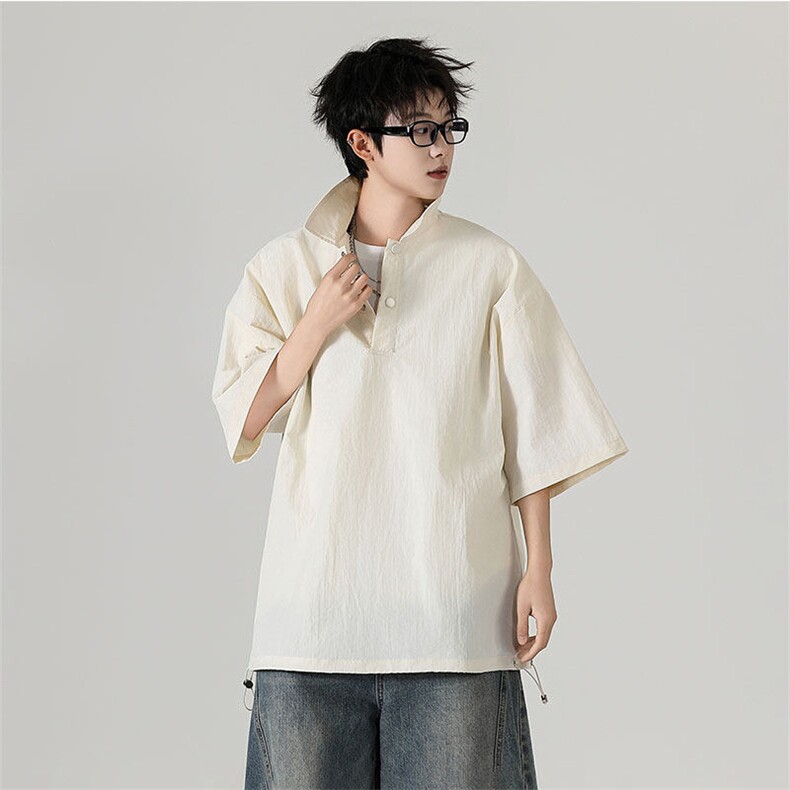 2025现货短袖T恤设计感宽松休闲打底上衣A351-AT2565-P45,男装T恤,电商A351