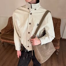 日系新款潮流气质流行短版型老钱风夹克简约外套JK558-P74，男装夹克，星座208-5