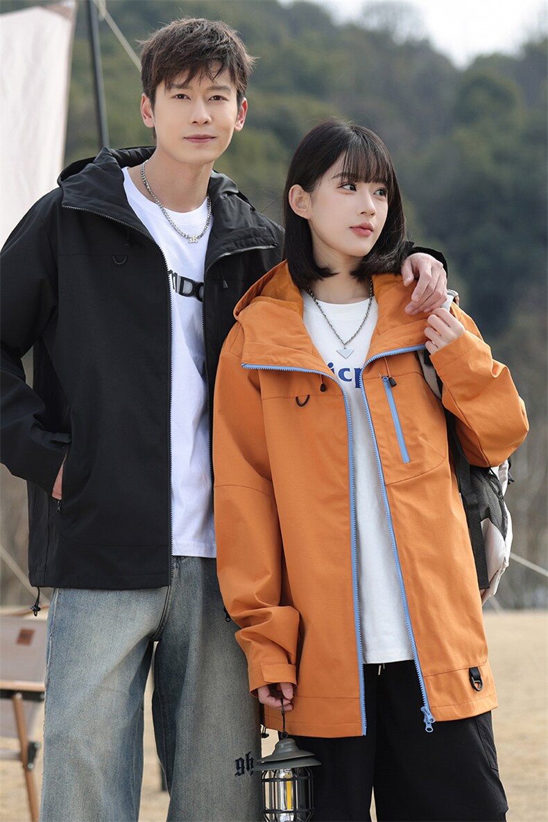 新款男女高品质户外登山服青少年学生冲锋衣夹克外套JK6633-P48,男装夹克,电商B306