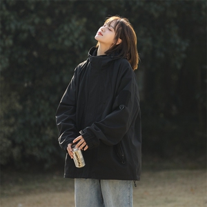 春季新款现货三防户外夹克男连帽冲锋衣外套DSA157B-JK111-特P75图片