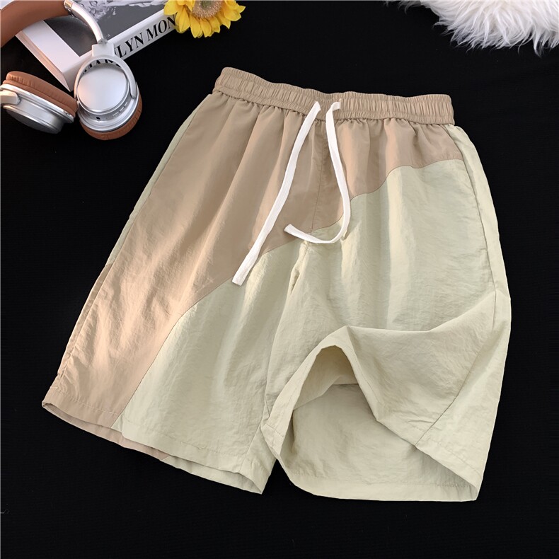 夏季冰丝拼接短裤宽松休闲运动沙滩裤五分裤DK17-P28，男装牛仔裤，星座222-7