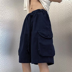 日系潮牌阔腿五分裤男夏季新款美式复古工装短裤现货K7882-P30，男装牛仔裤，星座512-3