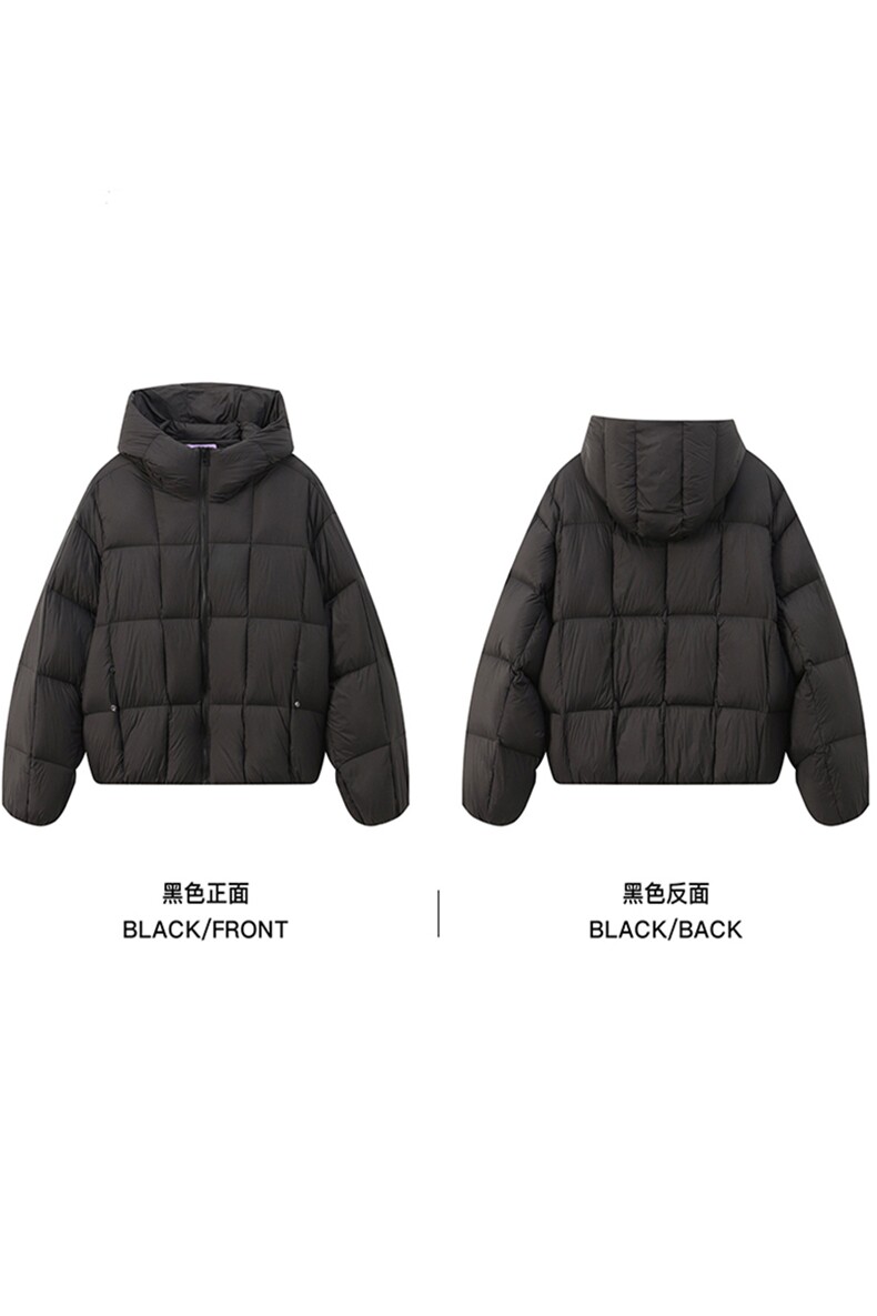 网图-连帽方格面包服棉服男cp256-特105,男装棉衣,电商B371
