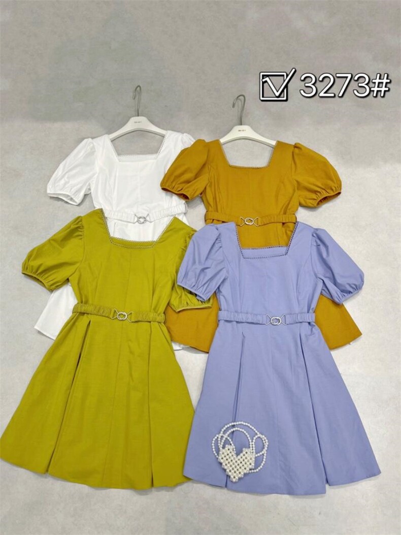 夏装连衣裙，女装连衣裙，尹谜