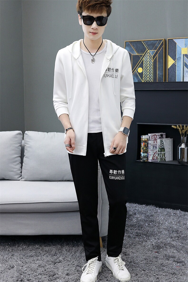 秋季男士卫衣套装青少年休闲运动套装两件套男203/P50,男装休闲套装,星座1506-1