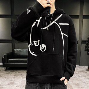 【】A003-HW3081-P55冬装新款加绒连帽男士卫衣 家乐图片