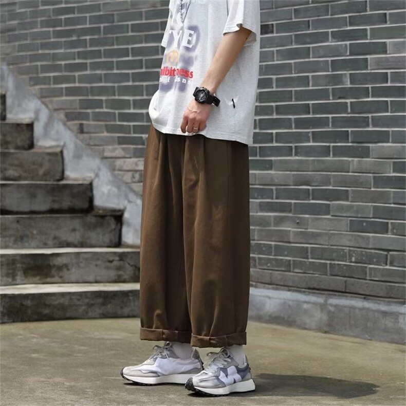 日系cityboy休闲裤男宽松直筒阔腿裤美式潮牌嘻哈工装裤B7062-P35，男装工装外套，星座1008