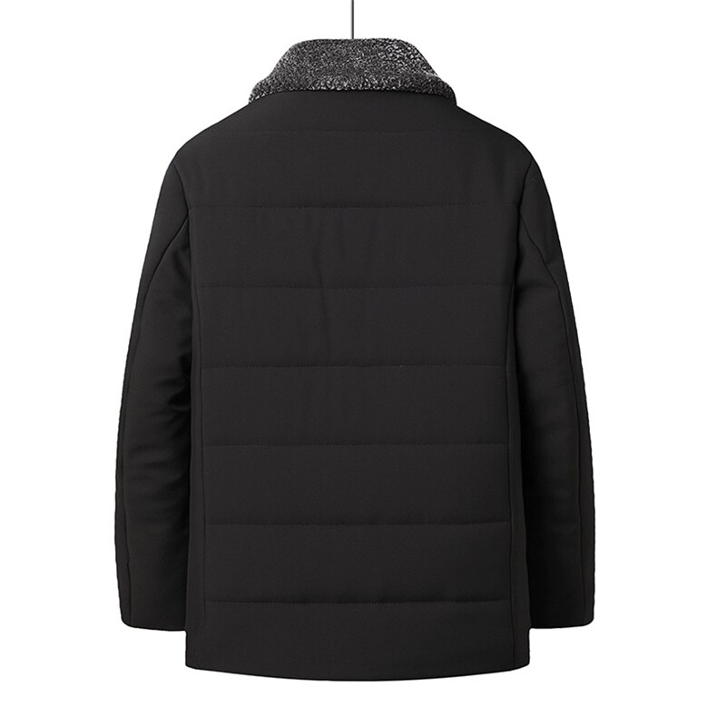 冬季中老年加绒加厚毛领保暖外套爸爸装商务休闲上衣BD88088-P95,男装棉衣,星座1105-3