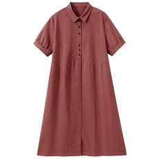 中年妈妈薄款纯棉牛仔连衣裙女2025夏季新款宽松休闲减龄衬衫裙子，女装连衣裙，秋牧寒烟
