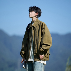 JK8865-P78 L-9XL2025秋冬新款大码翻领夹克外套 控128图片